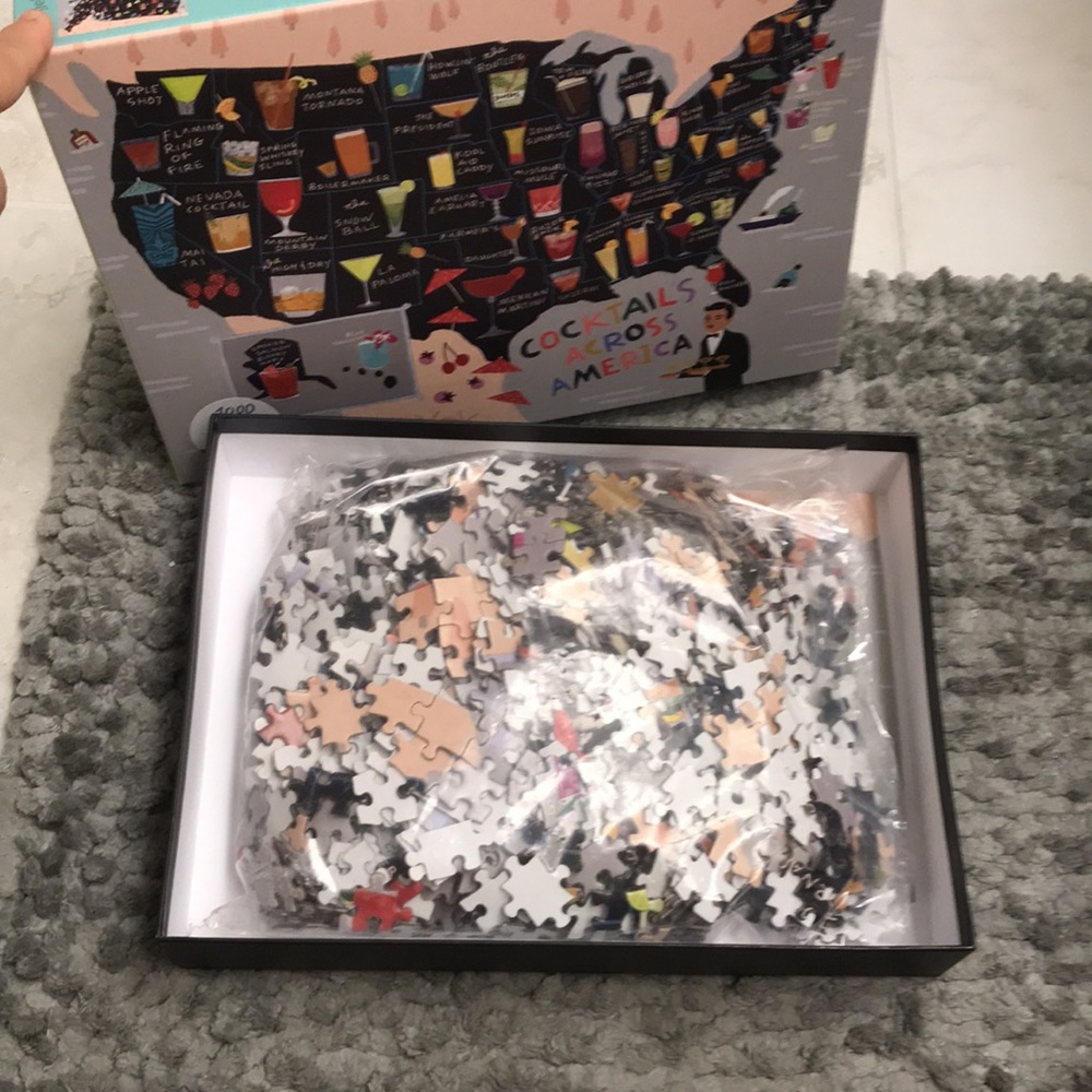 Cocktails Across America Puzzle 1000 piece puzzle. In box Fun 🧩 puzzle - Picture 3 of 6